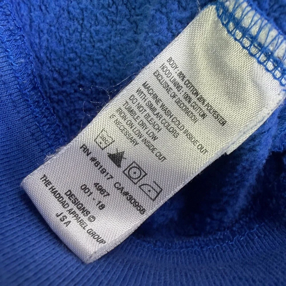 Vintage Nike Los Angeles Dodgers Hoodie Boys L 16/18 Blue Embroidered MLB